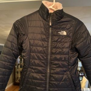 The North Face girls M reversible jacket